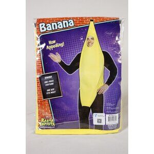 Rasta Imposta Banana Adult Unisex Costume Novelty Fruit Food ONE SIZE - NEW!!